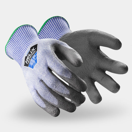 HexArmor Helix 2085 Abrasion Resistant Gloves | ANSI Cut A4, Polyurethane Palm, 13-Gauge