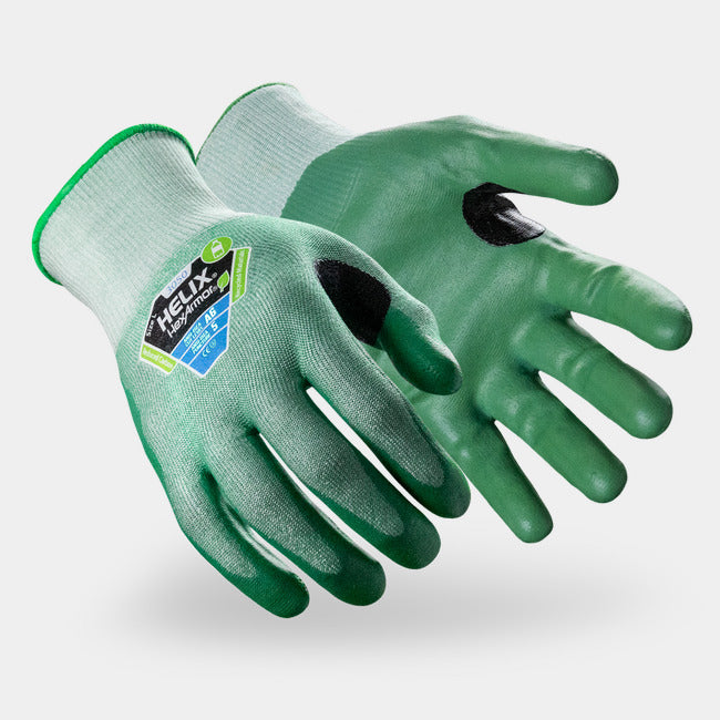 HexArmor Helix 3050 Abrasion Resistant Gloves | ANSI Cut A6, PrimeSoft Nitrile Palm, 18-Gauge