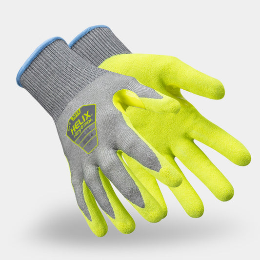 HexArmor Helix 3014 Cut Resistant Gloves | ANSI Cut A6, Sandy Nitrile Palm, 18-Gauge