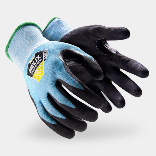 HexArmor Helix 3022 Core Series Impact Gloves | ANSI Cut A5, Foam Nitrile Palm, 15-Gauge