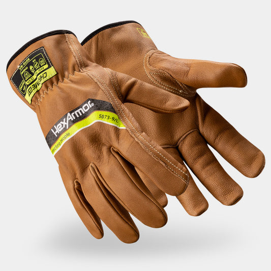HexArmor Chrome SLT 5073 Leather Driver Work Gloves | ANSI Cut A9