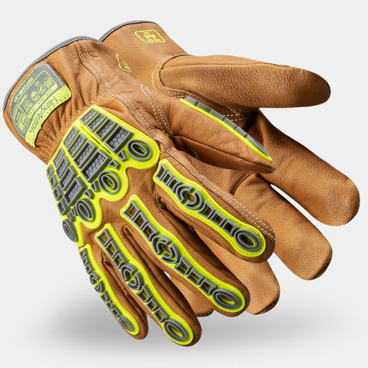 HexArmor Chrome SLT 5071IMP Leather Driver Oil-Resistant Gloves | ANSI Cut A4