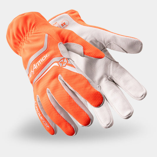 HexArmor Chrome SLT 4075 Lightweight Leather Palm Cut-Resistant Gloves | ANSI Cut A6