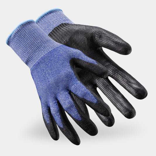 HexArmor Helix 2076GM Polyurethane-Coated Cut A6 Gloves | ANSI Cut A6, Polyurethane Palm, 13-Gauge