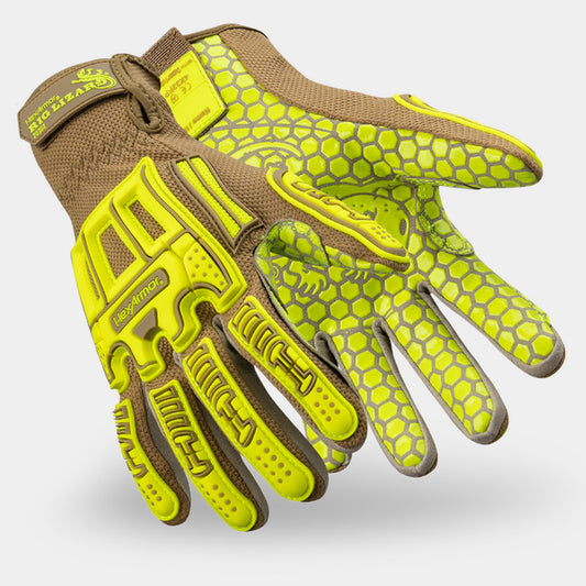 HexArmor Rig Lizard 2030X Helix Premium Hi-vis Safety Gloves | ANSI Cut A6