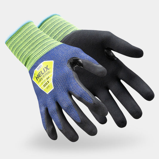 HexArmor Helix 3051 Cut-Resistant Work Gloves | ANSI Cut A4, Foam Nitrile Palm, 21-Gauge
