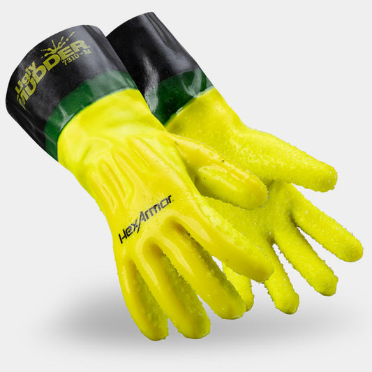 HexArmor 7310 Ugly Mudder Liquid-Resistant Gloves | ANSI Cut A1, PVC Palm