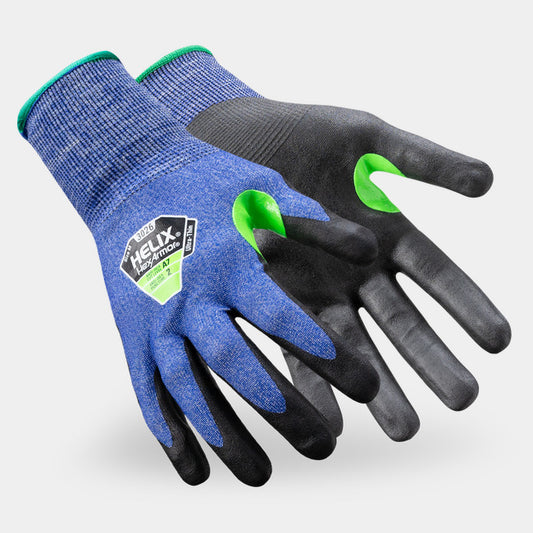 HexArmor Helix 3026 High Dexterity Work Gloves | ANSI Cut A7, Ultra-thin Foam Nitrile Palm, 21-Gauge