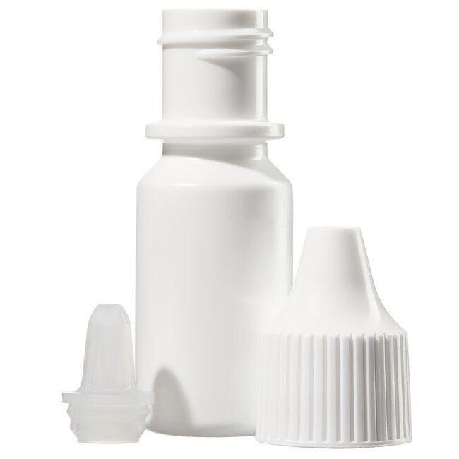 Nalgene dropper bottle with dropper tip and white closure, components (2751-9025)