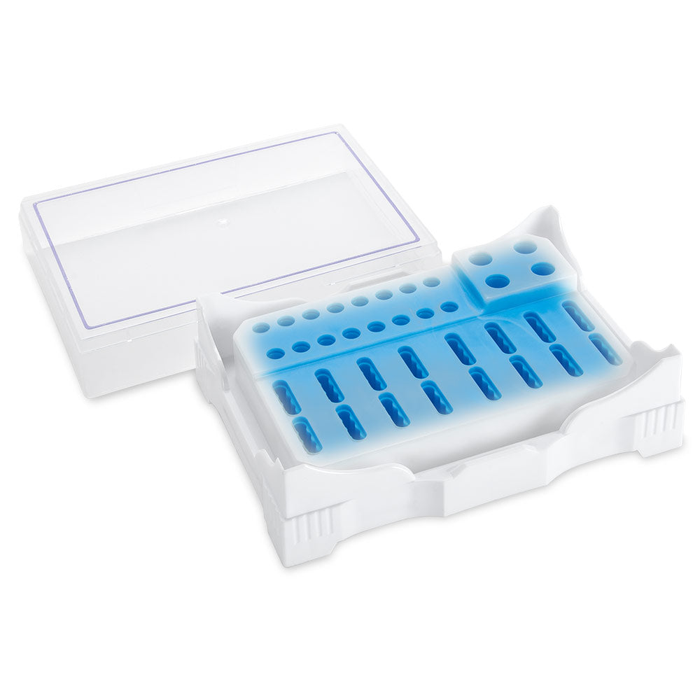 PCR Cold Work Rack, 4°C, Holds 64 × 0.1 mL Corbett 4-Strip Tubes — 1/Each | Globe Scientific