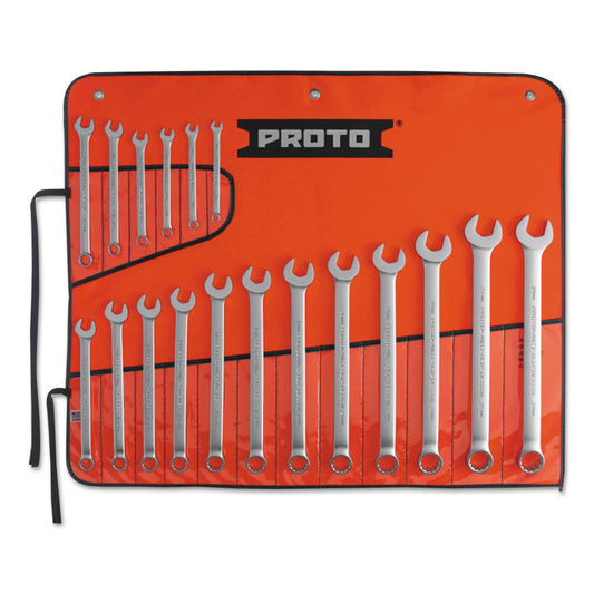 Proto 12-Point Satin Metric Combination ASD Wrench Set (18 pc.) J1200R-MASD