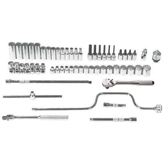 Proto 3/8 in. Drive 12-Point Metric Socket Set With Tool Box (57 pc.) J52226A