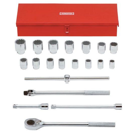 Proto 3/4 in. Drive 12-Point Combination Socket Set (20 pc.) J55102A