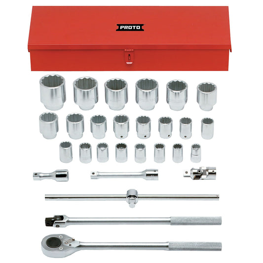 Proto 3/4 in. Drive 12-Point Metric Socket Set (28 pc.) J55202A