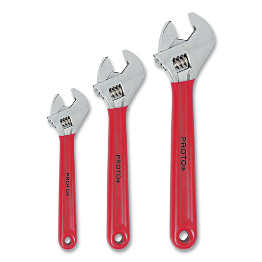 Proto Cushion Grip Adjustable Wrench Set (3 pc.) J795GA