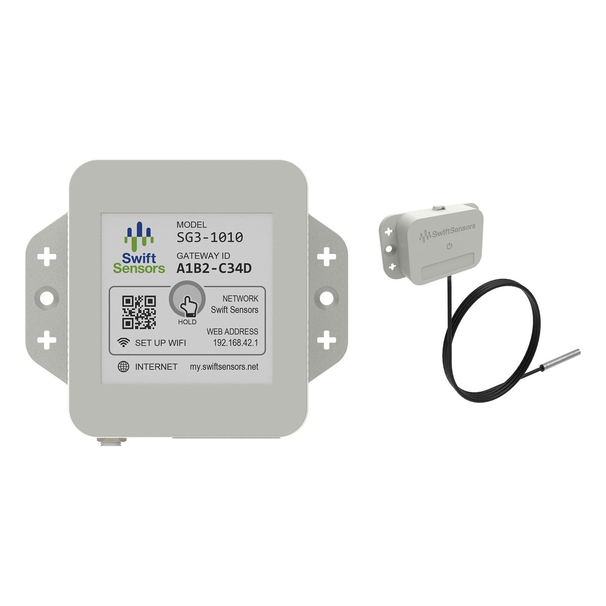 Wireless Refrigerator & Freezer Temperature Monitoring Kit – Swift Sensors SG3-1010 + SS3-105