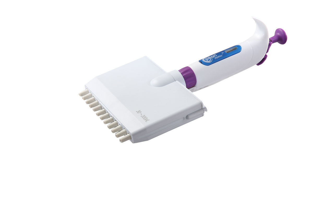 Pearl® Adjustable 12-Channel Pipette, Blue (5–50 µL or 30–300 µL) - Image 4