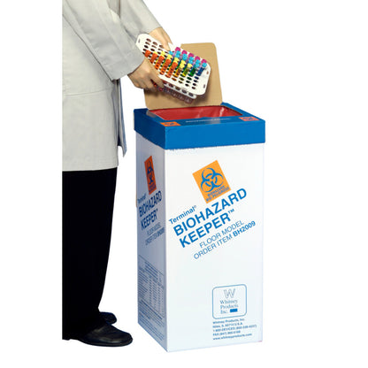 Biohazard Keepers and Benchtop Bag Holders - Heathrow Scientific