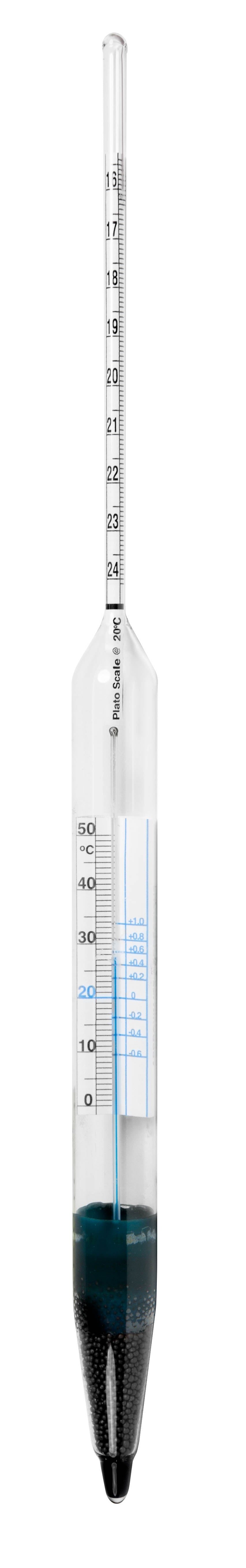 6614TS-7 - VEE GEE Plato Hydrometer 15.5 to 24