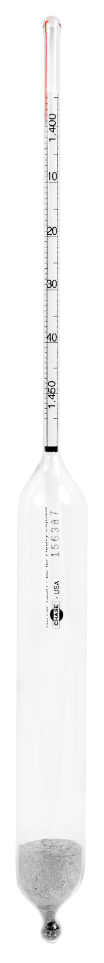 Heathrow Scientific ASTM Specific Gravity Hydrometers - 6700 Series