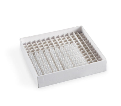 120220 - Heathrow Scientific Cardboard Cryogenic Box Small Tubes, 0.2 mL (144-Place)