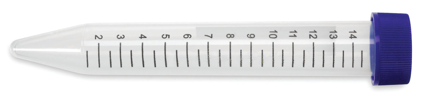 HS4426B - Heathrow Scientific 15 mL Natural Conical Tube Sterile Bulk Wrap Case of 500