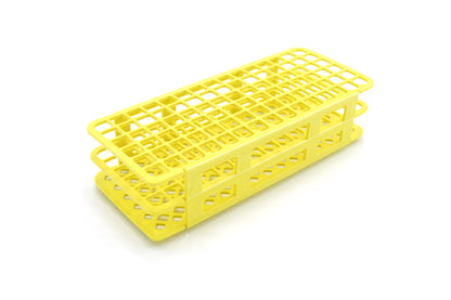 HS243073Y - Heathrow Scientific Fold & Snap Test Tube Rack 13mm 90-Place, Yellow