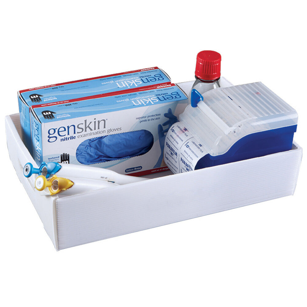 Heathrow Scientific 120375 Droplet Sample Storage Tray Corrugated Polypropylene White 24 Wells Alternate View