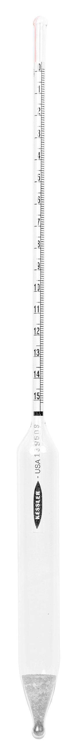 Heathrow Scientific Baumé (Heavy) Hydrometers - 6609 Series