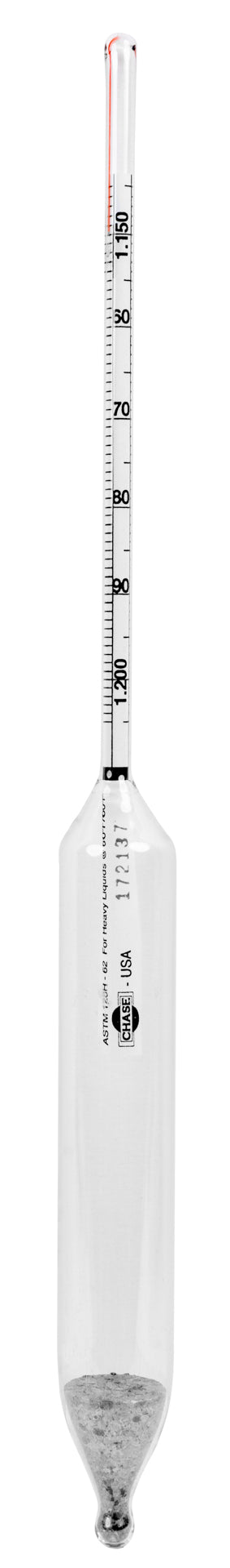 Heathrow Scientific ASTM Specific Gravity Hydrometers - 6700 Series