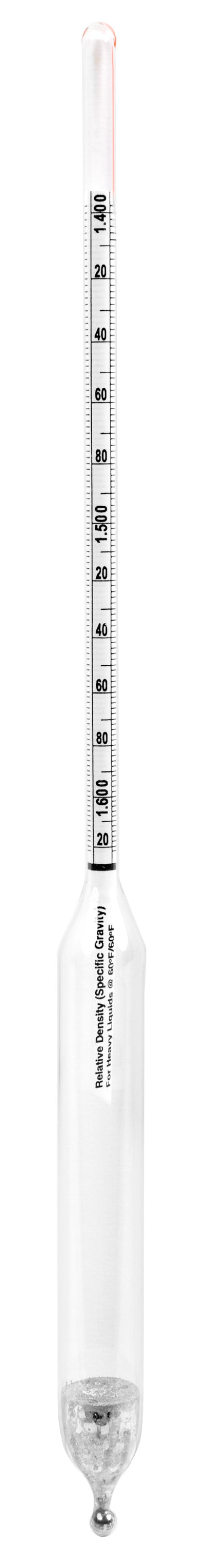 Precision Specific Gravity Hydrometers - 305mm - 6603 Series - Heathrow Scientific