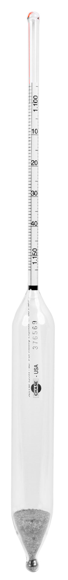 Heathrow Scientific ASTM Specific Gravity Hydrometers - 6700 Series