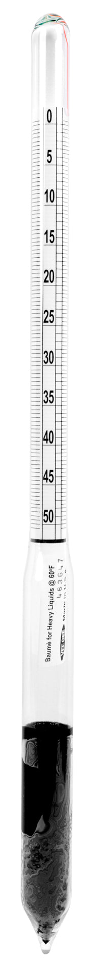 Heathrow Scientific Baumé (Heavy) Hydrometers - 6609 Series