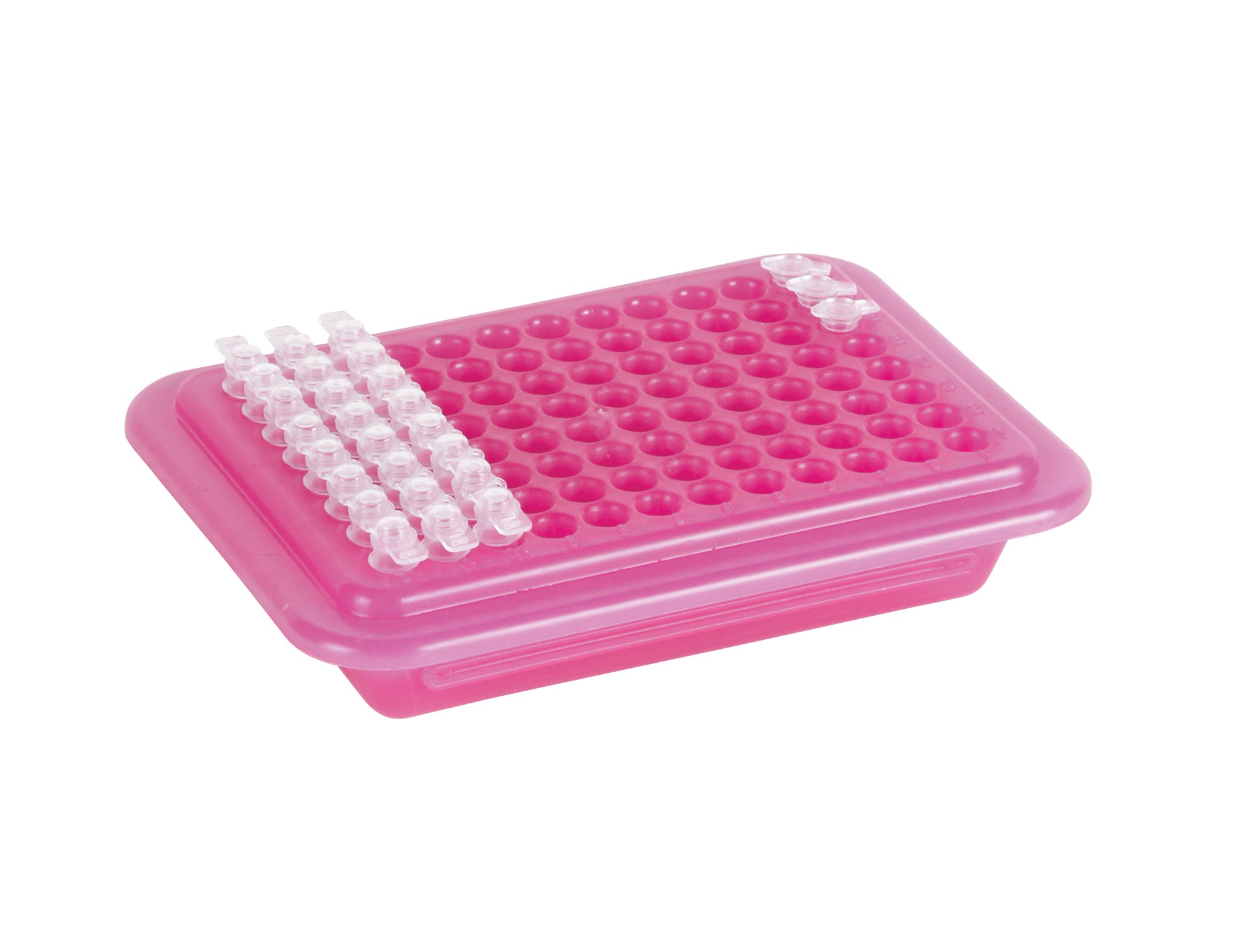 Heathrow Scientific 120727 PCR Cooler 96-Well Pink Purple Color-Change Temperature Indicator Polypropylene Pack of 2