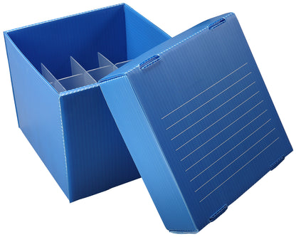 Corrugated Polypropylene Freezer Box - -80°C Rated - Heathrow Scientific