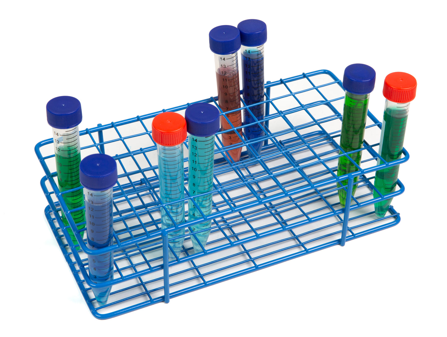 Heathrow Scientific Coated Wire Tube Racks - HDPE Epoxy | Chemical Resistant