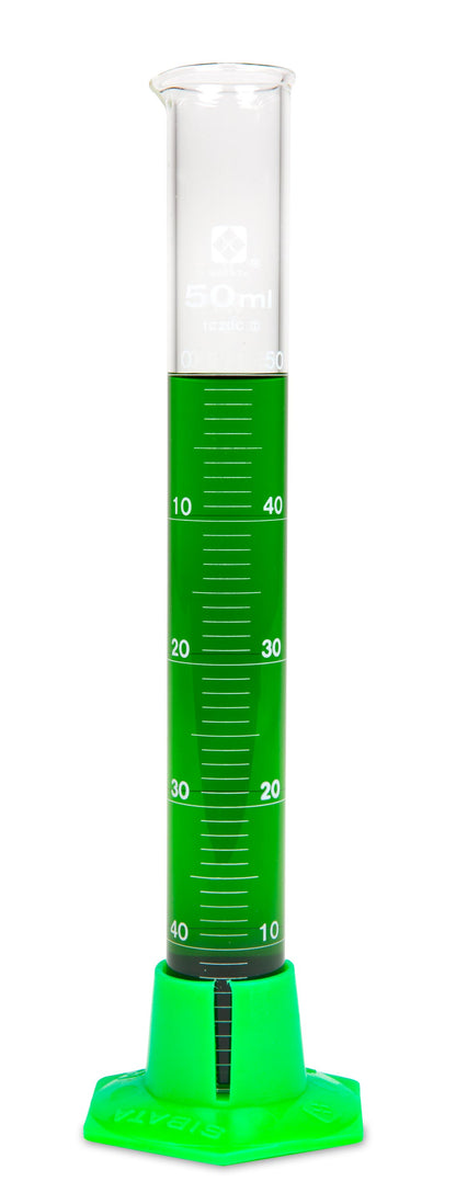 Student Grade Glass Graduated Cylinders - Heathrow Scientific - 2355-50 - Heathrow Scientific