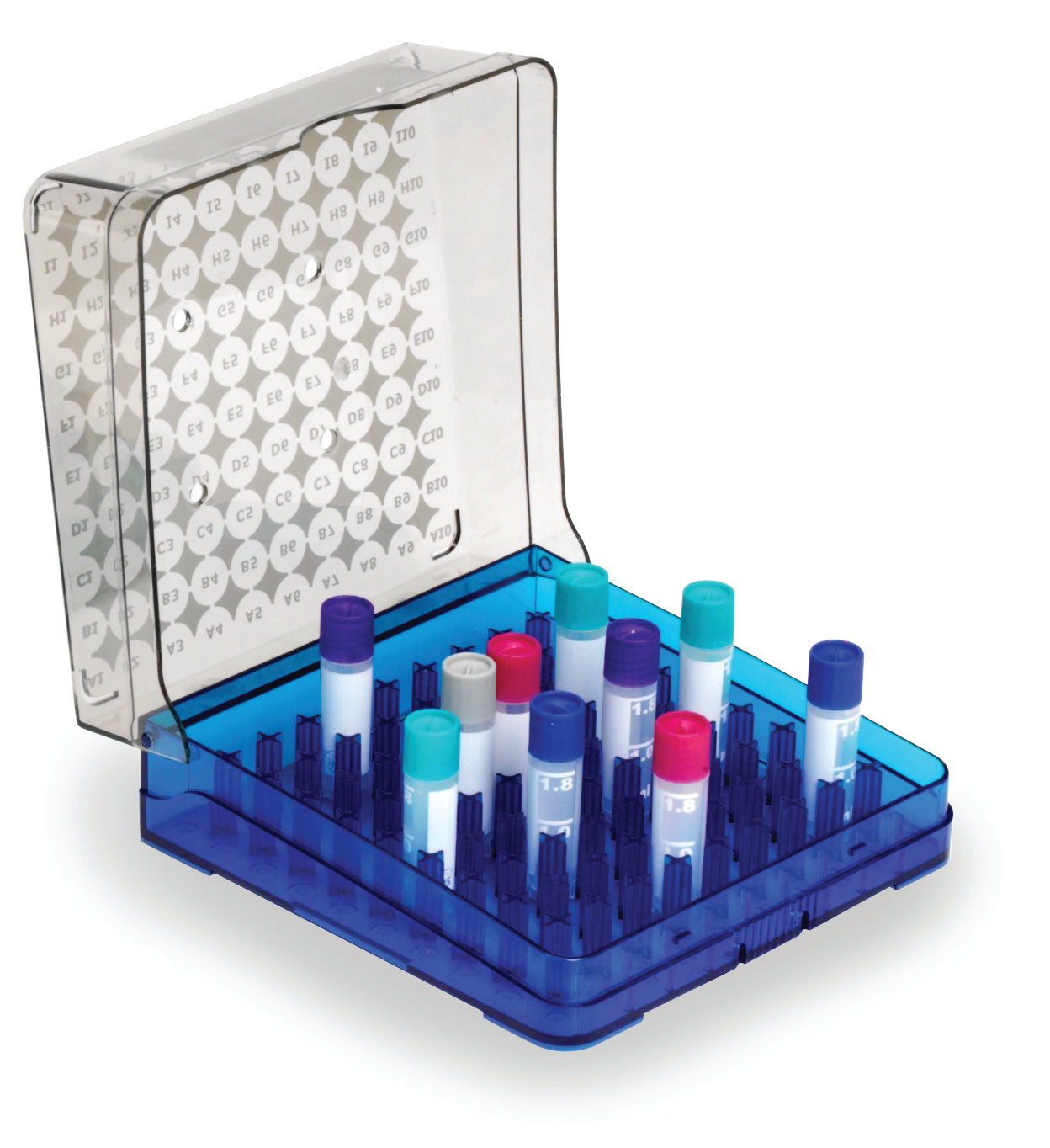 Arctic Squares Polycarbonate Cryostorage Box - -196°C - Heathrow Scientific