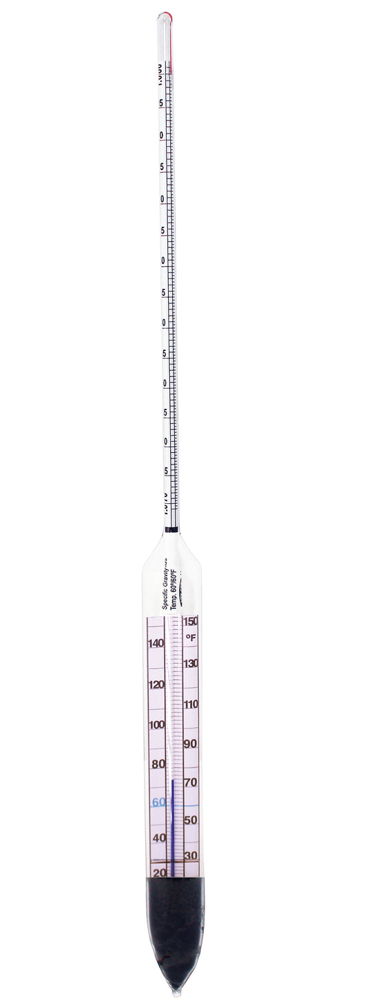 Specific Gravity Hydrometers with Built-In Thermometer - Heathrow Scientific