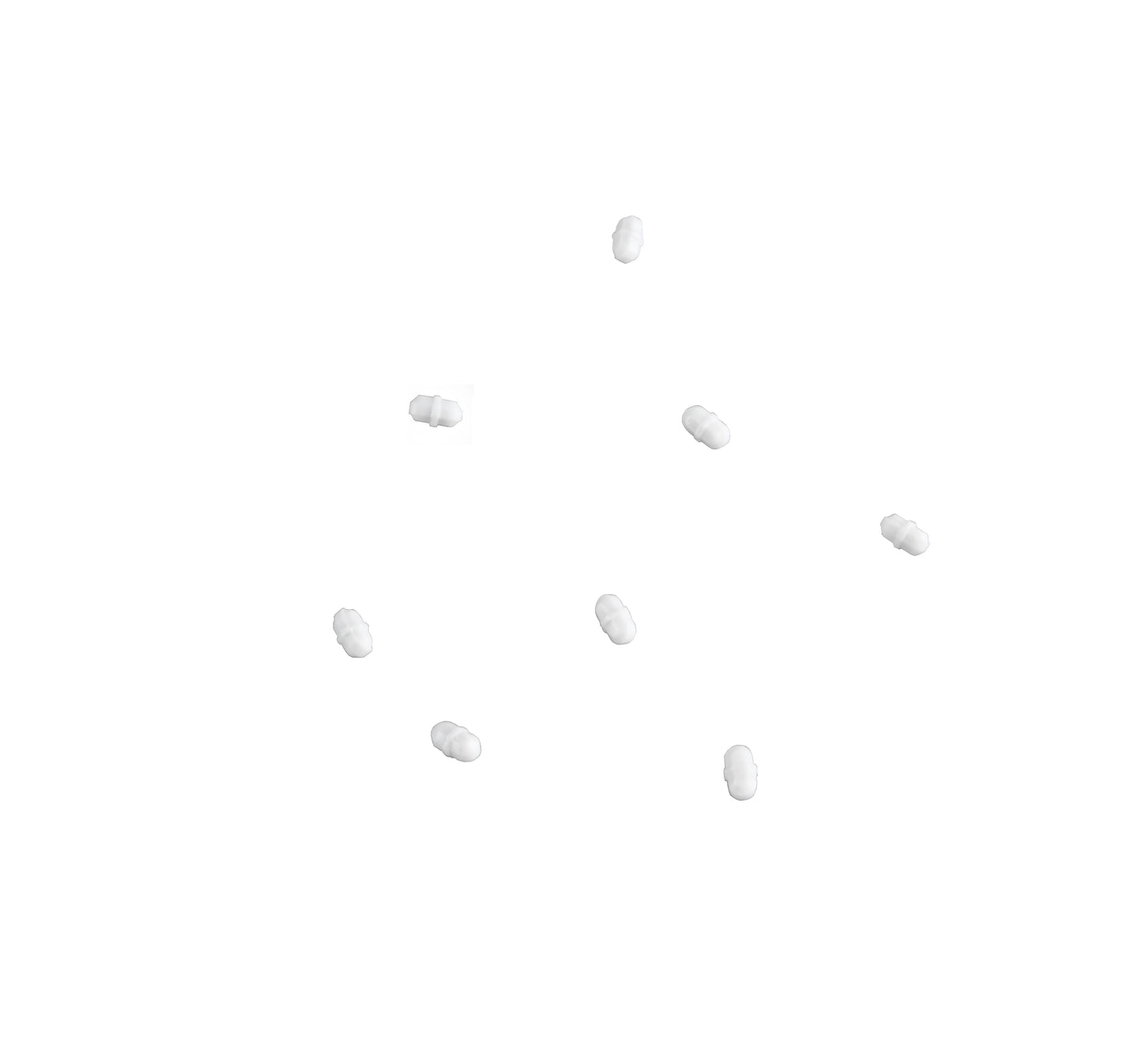 120547 - Heathrow Scientific PTFE Octagonal Stir Bar Pivot Ring 10×5mm Alnico Pack of 10