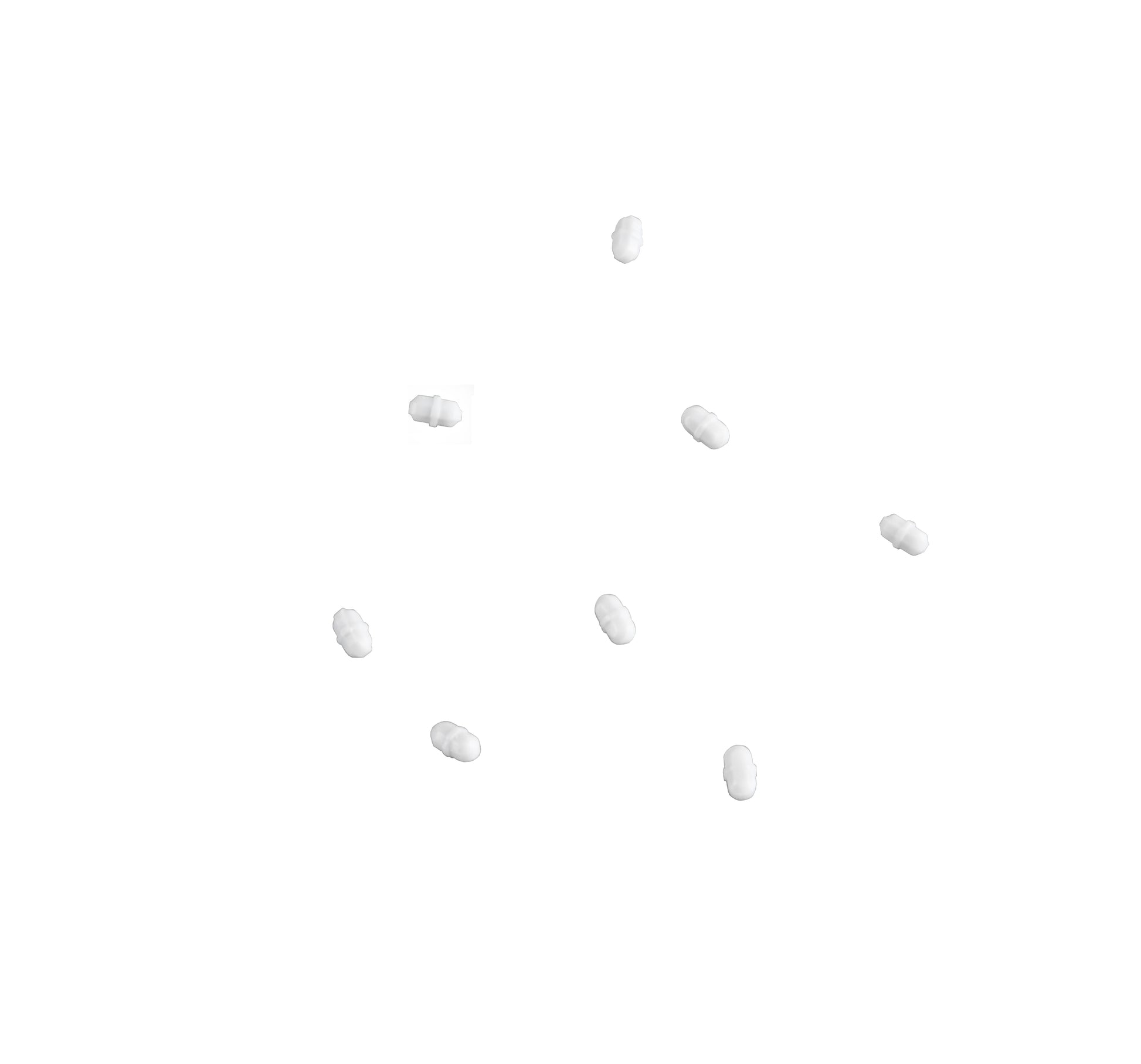 120547 - Heathrow Scientific PTFE Octagonal Stir Bar Pivot Ring 10×5mm Alnico Pack of 10