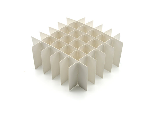 Cardboard Freezer Box Partitions - For Conical Tubes - Heathrow Scientific