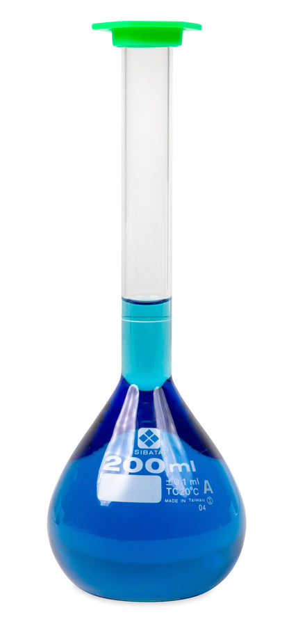 2303A-200 - SIBATA Class A Snap Cap Volumetric Flask 200 mL ASTM E-288