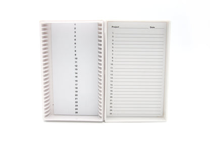 Premium Microscope Slide Box - 25-Place Foam Lining - 15989 Series - Heathrow Scientific