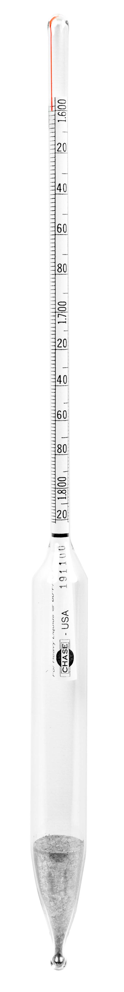 Precision Specific Gravity Hydrometers - 305mm - 6603 Series - Heathrow Scientific