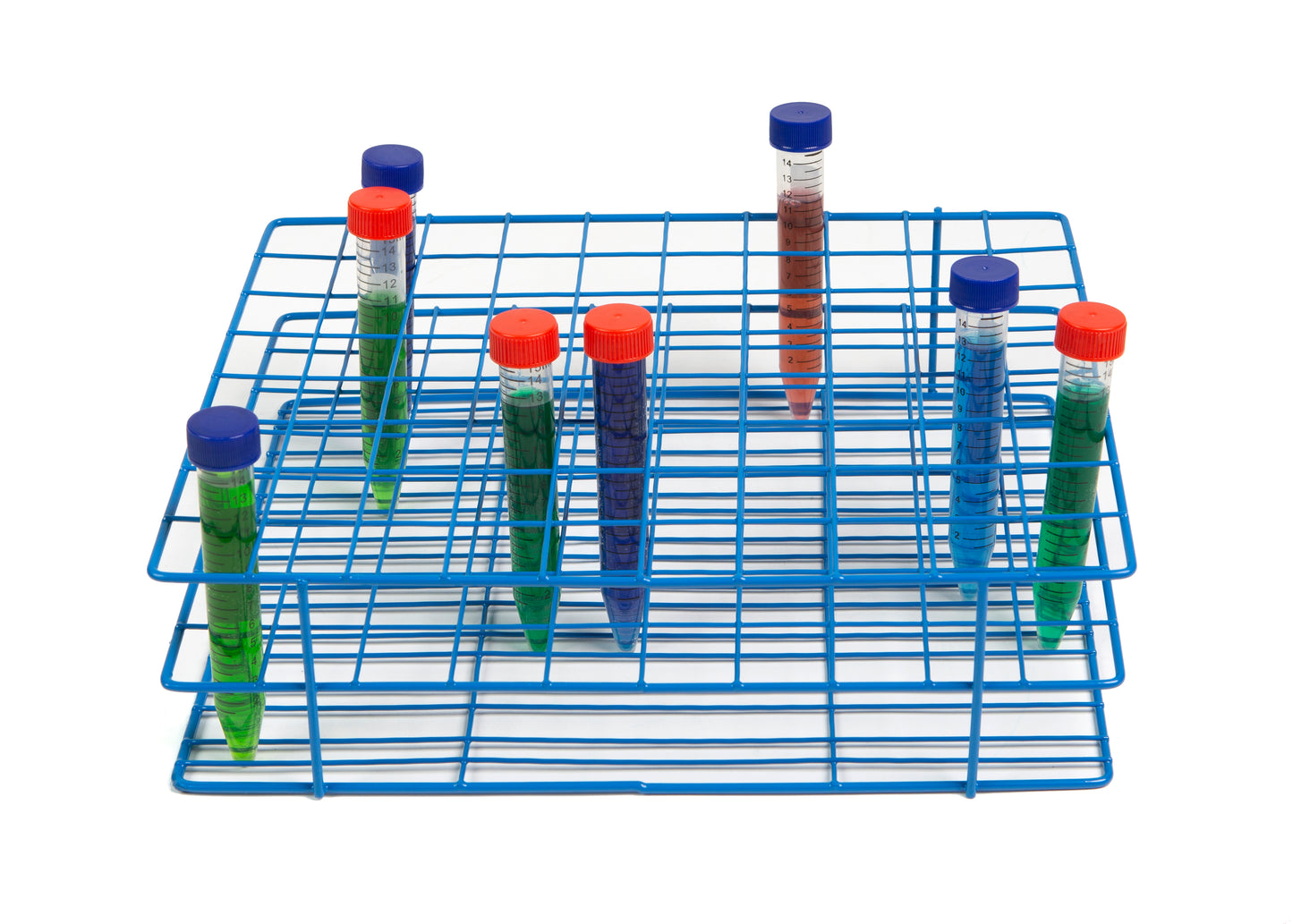 Heathrow Scientific Coated Wire Tube Racks - HDPE Epoxy | Chemical Resistant