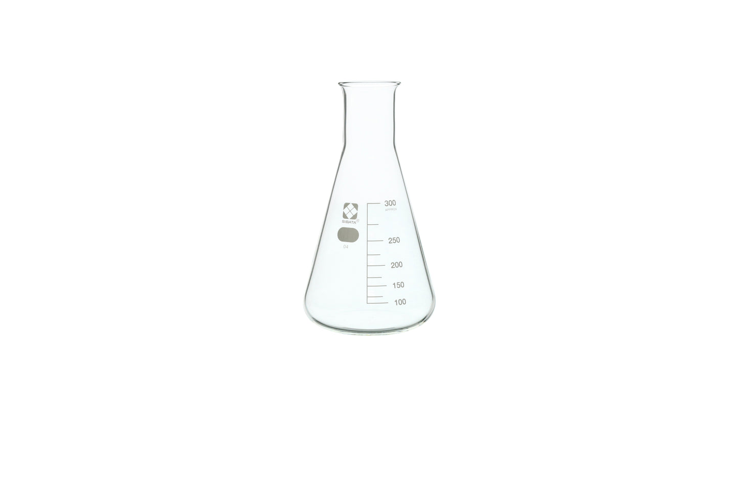 10530-300A - SIBATA Erlenmeyer Flask 300 mL Borosilicate Heavy-Duty Rim