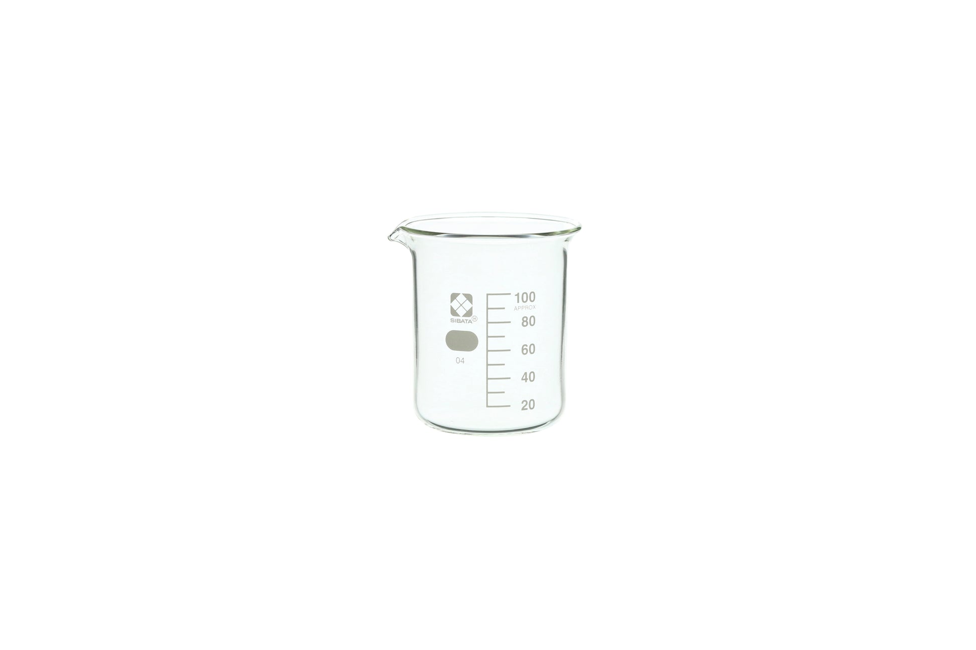 10020-100A - SIBATA Glass Beaker 100 mL Clear