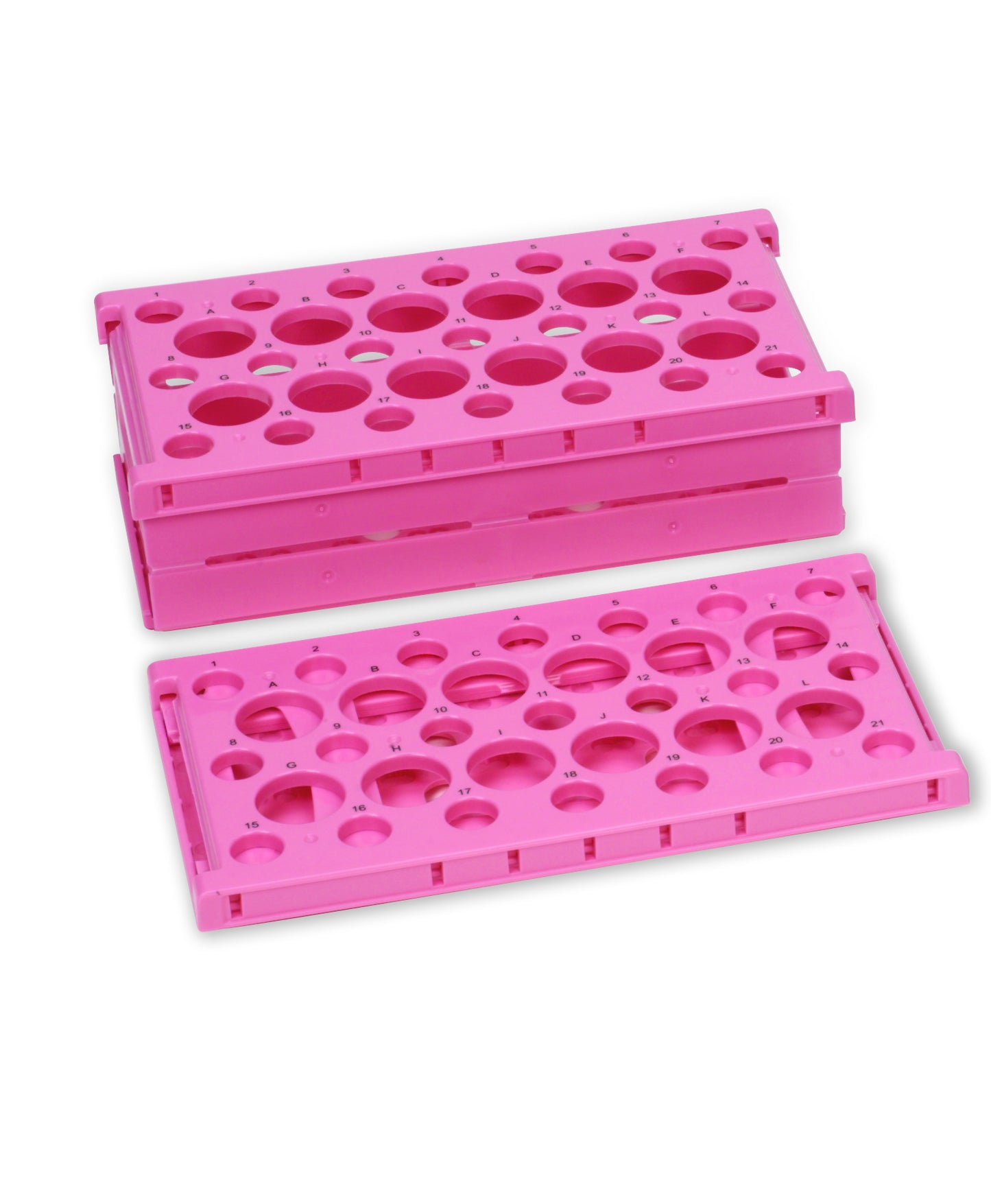 HS24320P - Heathrow Scientific Pop-Up Tube Rack 15mL 50mL Combo Pink Pack of 2
