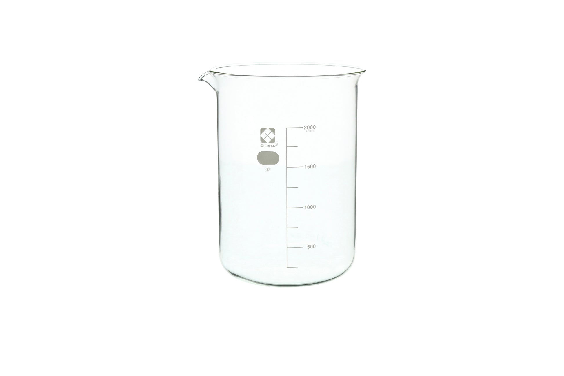 10020-2000 - SIBATA Glass Beaker 2000 mL Clear